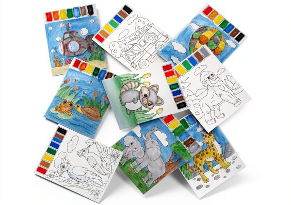 Paint With Water Books Imagination Works Kids Art Set-6