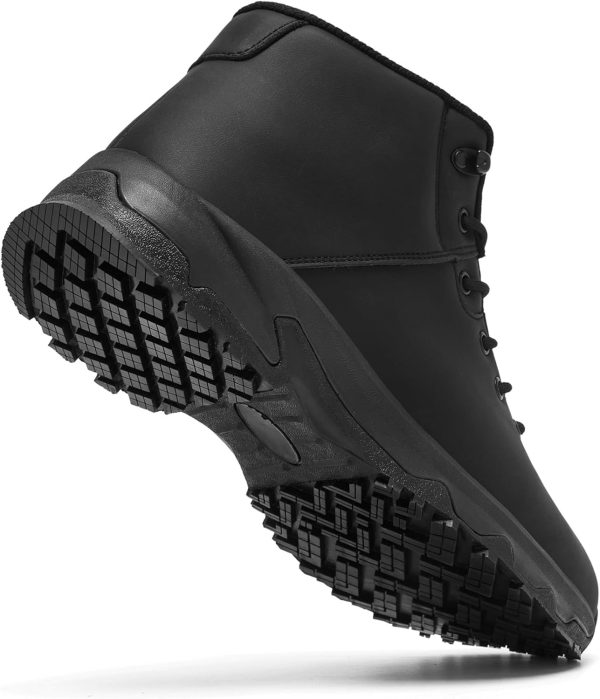 Black Non-Slip Work Boots Waterproof Durable Men's Shoes-1