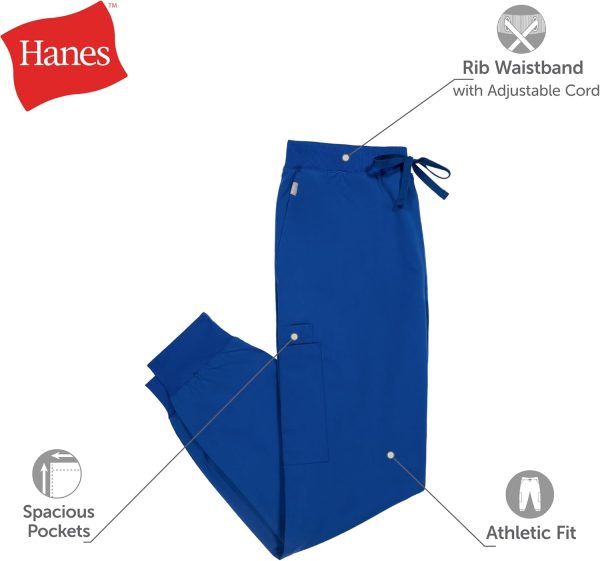 Hanes Medical Scrub Pants Comfort Fit Moisture Wicking-2