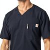 Carhartt Mens Scrub Shirt Cotton Polyester Ripstop Tradesmen-2