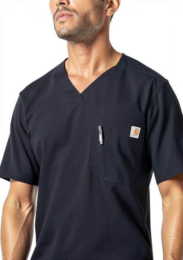 Carhartt Mens Scrub Shirt Cotton Polyester Ripstop Tradesmen-2