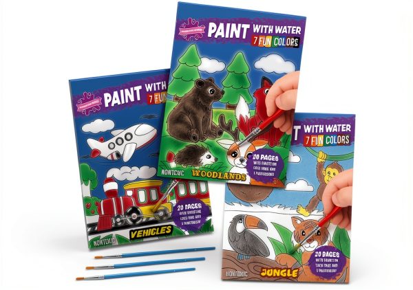 Paint With Water Books Imagination Works Kids Art Set-8