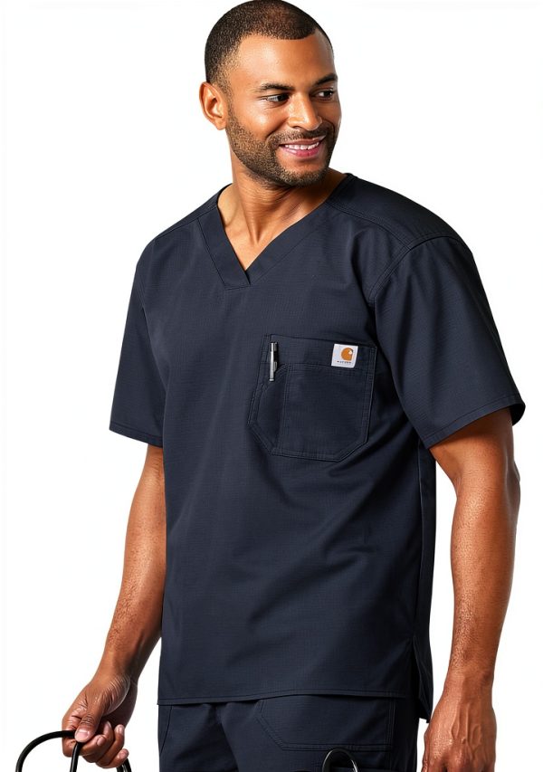 Carhartt Mens Scrub Shirt Cotton Polyester Ripstop Tradesmen-0