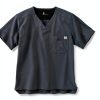 Carhartt Mens Scrub Shirt Cotton Polyester Ripstop Tradesmen-1