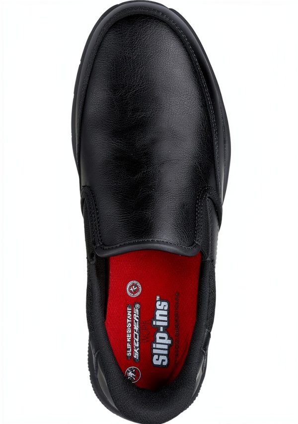 Skechers Slip Resistant Work Shoes Mens Black Safety-4