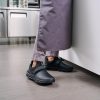 LARNMERN Slip Resistant Work Shoes Black Mens Slip On-1