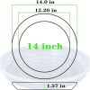 OVZILKI Plant Saucers Clear Heavy Duty Plastic Garden Trays-1