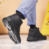 Black Non-Slip Work Boots Waterproof Durable Men's Shoes-5