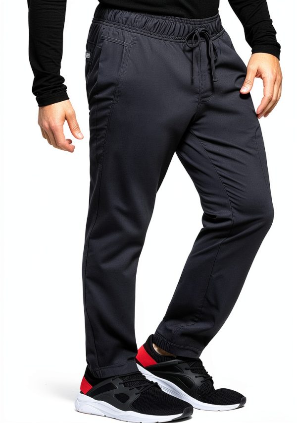 Cherokee Mens Jogger Scrub Pants Stretch Cargo Pockets-3