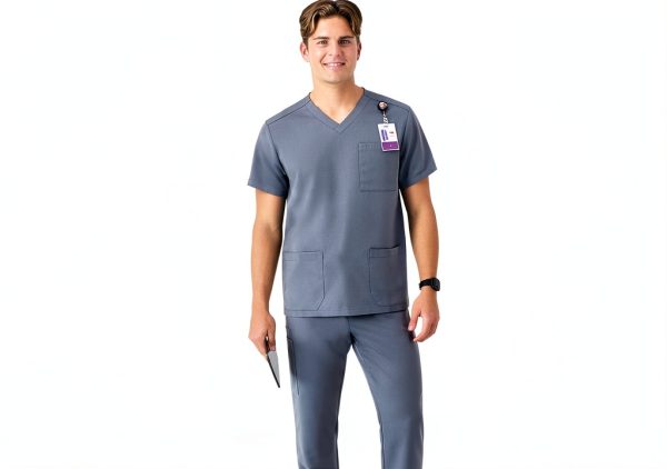 Hanes Mens Medical Scrub Shirt Comfort Fit Moisture Wicking-4