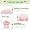 Glasseam Mushroom Glass Terrarium Planter Indoor Plant Decor-5