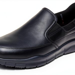 Skechers Slip Resistant Work Shoes Mens Black Safety-0