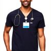 FIGS Chisec Mens Scrub Top Soft Fabric Odor Protection-0