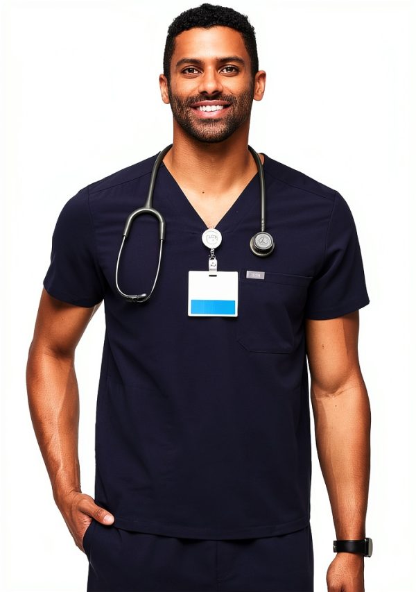 FIGS Chisec Mens Scrub Top Soft Fabric Odor Protection-0