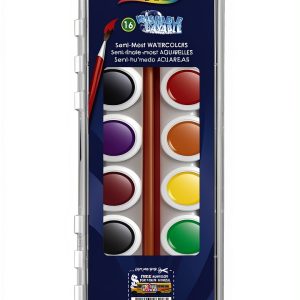Prang Watercolor Paint Set 16 Colors Washable Non Toxic-0
