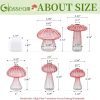 Glasseam Mushroom Glass Terrarium Planter Indoor Plant Decor-4