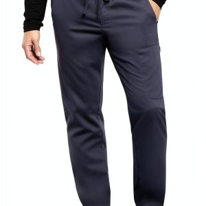 Cherokee Mens Jogger Scrub Pants Stretch Cargo Pockets-0