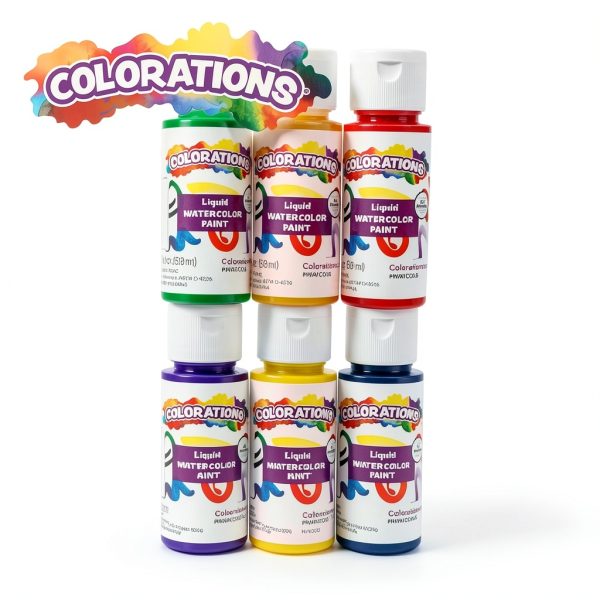 Colorations Watercolor Paint Set 6 Colors Kids Art Supplies-1