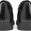 Bruno Marc Non Slip Work Shoes Men Black PU Oxfords-4