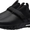 LARNMERN Slip Resistant Work Shoes Black Mens Slip On-6