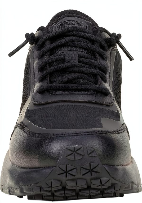 Mens Black Work Shoes Slip Resistant Water Repellent Mesh-8