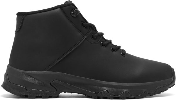 Black Non-Slip Work Boots Waterproof Durable Men's Shoes-3