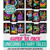 Stuff2Color Unicorn Watercolor Posters Kids Coloring Kit-0