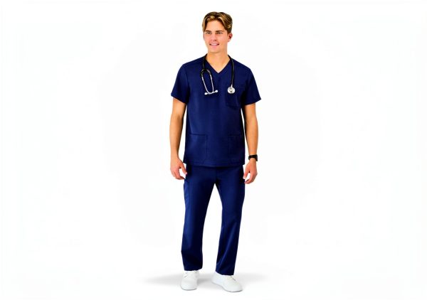 Hanes Medical Scrub Pants Comfort Fit Stretch Fabric-2