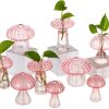 Glasseam Mushroom Glass Terrarium Planter Indoor Plant Decor-0