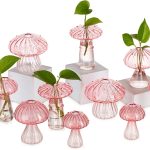 Glasseam Mushroom Glass Terrarium Planter Indoor Plant Decor-0