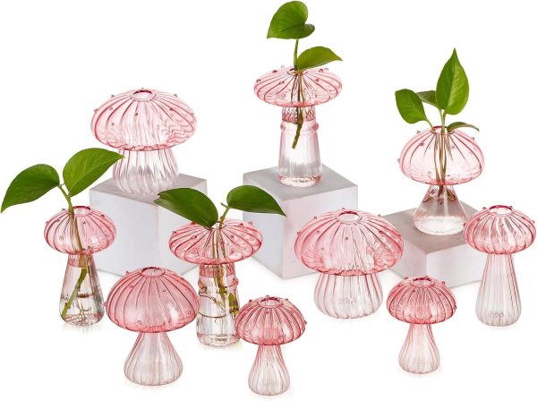Glasseam Mushroom Glass Terrarium Planter Indoor Plant Decor-0