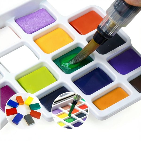 APOGO Watercolor Paint Set 50 Colors Non Toxic for Artists-2