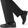 Bruno Marc Non Slip Work Shoes Men Black PU Oxfords-5