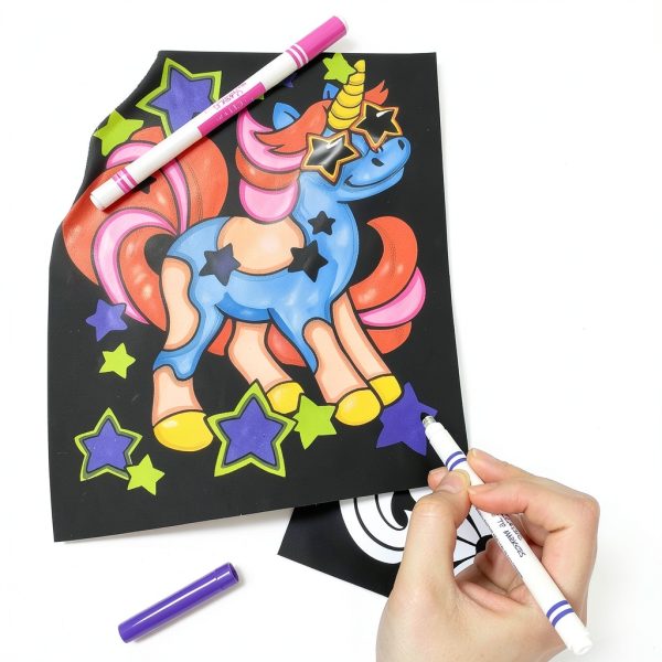 Stuff2Color Unicorn Watercolor Posters Kids Coloring Kit-3