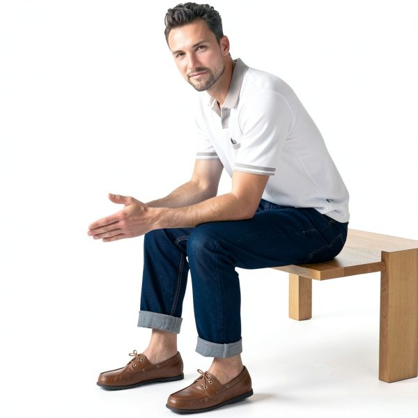 Dockers Mens Boat Shoes Leather Comfortable Slip Resistant-7