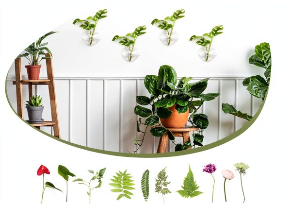 Heart Hanging Glass Vase XXXFLOWER Plant-3