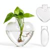 Heart Hanging Vase XXXFLOWER Glass Plant Decor-1