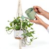 MIPON Boho Cotton Hanging Plant Hanger Ivory-1