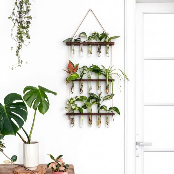 Mkono Wall Hanging Propagation Station Wooden-4
