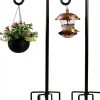 ToyHotels Shepherd's Hook Outdoor Metal Stand 94 Inch Silver-0