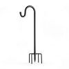 Shepherd's Hook by ToyHotels Outdoor Steel Hook Set 2‑Piece Black-1