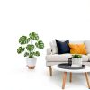 Fielda 10 Inch Plastic Planter with Self Watering Tray Navy Blue-1