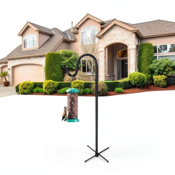 Shepherd's Hook 2-Pack Black Rustic Metal for Garden ToyHotels-5