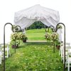 Shepherd's Hook 2-Pack Black Rustic Metal for Garden ToyHotels-6
