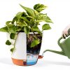 Fielda Self-Watering Planter 8 Inch Round Plastic Pot with Tray Navy-7