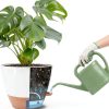 Fielda 10 Inch Plastic Planter with Self Watering Tray Navy Blue-2