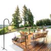 Shepherd's Hook by ToyHotels Outdoor Steel Hook Set 2‑Piece Black-3