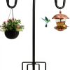 Shepherd's Hook 2-Pack Black Rustic Metal for Garden ToyHotels-7