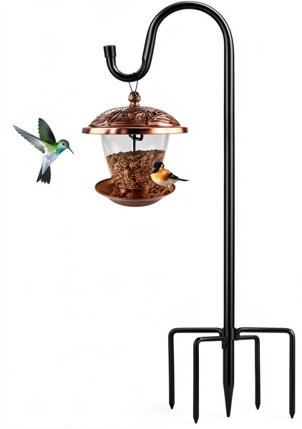 ToyHotels Shepherd Hook Outdoor Garden Pole 94 Inch Curved Metal Hook-0
