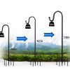 Shepherd's Hook 2-Pack Black Rustic Metal for Garden ToyHotels-2